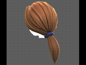 Base Hair for girl V54 Modello 3D