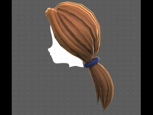 Base Hair for girl V54 Modello 3D