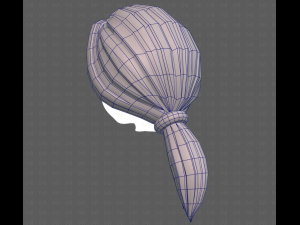 Base Hair for girl V54 Modello 3D