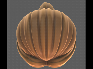 Base Hair for girl V54 Modello 3D