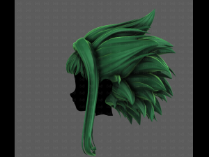 3D Hair style for girl V114 Modèle 3D