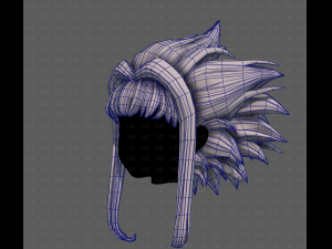 3D Hair style for girl V114 Modèle 3D