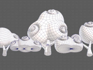 Trees Cartoon V34 3D Model