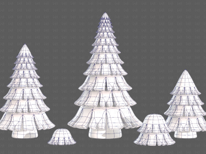 Trees Cartoon V35 3D 모델