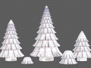 Trees Cartoon V35 3D 모델