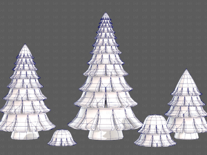 Trees Cartoon V35 3D 모델