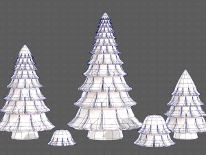 Trees Cartoon V35 3D 모델