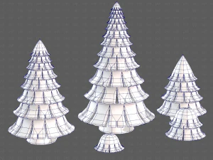 Trees Cartoon V35 3D Model