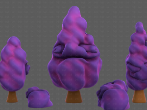 Trees Cartoon V36 3D मॉडल