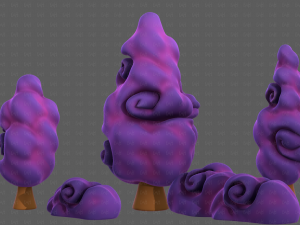 Trees Cartoon V36 3D मॉडल