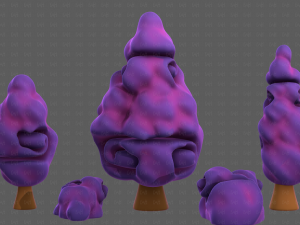 Trees Cartoon V36 3D मॉडल