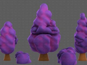Trees Cartoon V36 3D Model