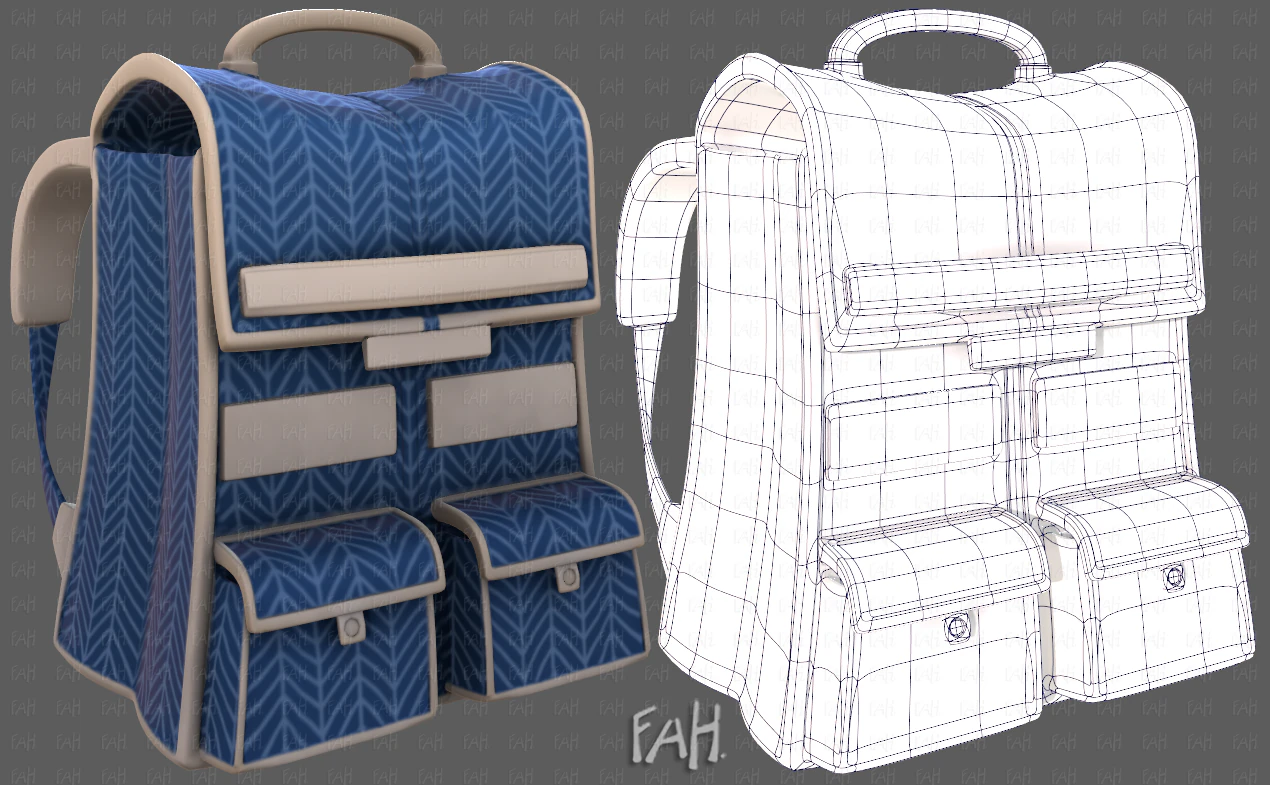 Bag V13 3D Model .c4d .max .obj .3ds .fbx .stl .blend 