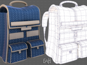 John Lewis Suitcase 68cm Blue 3D Model $25 - .max .obj .fbx - Free3D