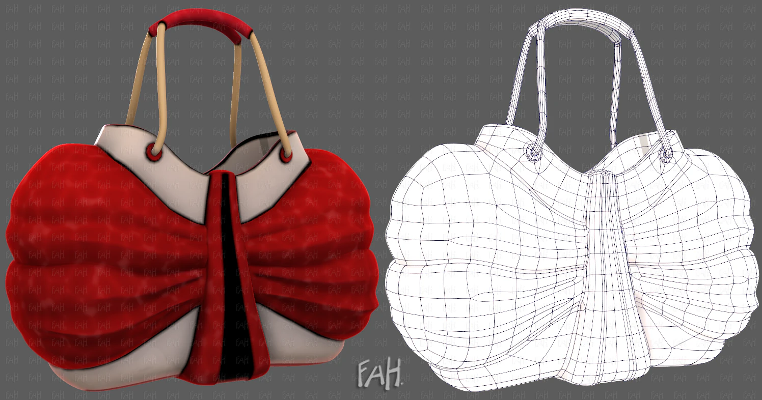 Bag V14 3D Model .c4d .max .obj .3ds .fbx .stl .blend 