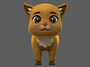 Cat Cartoon V05 3D-Modell