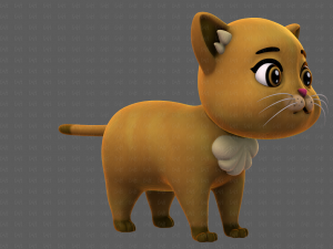 Cat Cartoon V05 3D-Modell