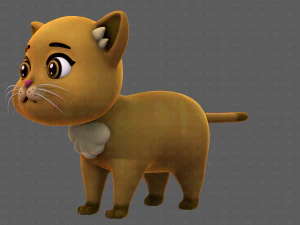 Katzen-Cartoon V05 3D Modell