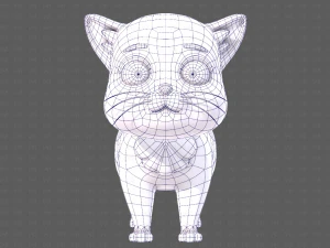 Katzen-Cartoon V05 3D Modell