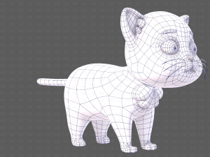 Cat Cartoon V05 3D-Modell