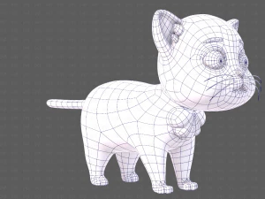 Katzen-Cartoon V05 3D Modell