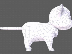 Katzen-Cartoon V05 3D Modell