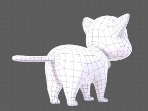 Katzen-Cartoon V05 3D Modell