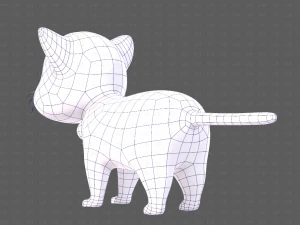 Katzen-Cartoon V05 3D Modell