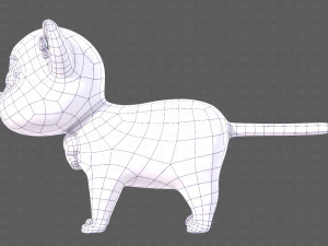 Katzen-Cartoon V05 3D Modell