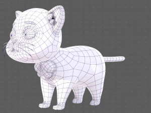 Katzen-Cartoon V05 3D Modell