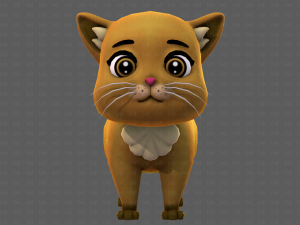 Cat Cartoon V05 3D-Modell