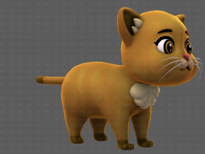 Cat Cartoon V05 3D-Modell
