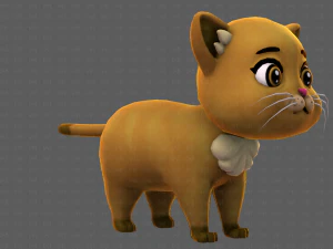 Katzen-Cartoon V05 3D Modell
