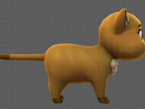 Katzen-Cartoon V05 3D Modell