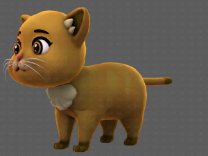 Katzen-Cartoon V05 3D Modell