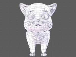 Cat Cartoon V05 3D-Modell