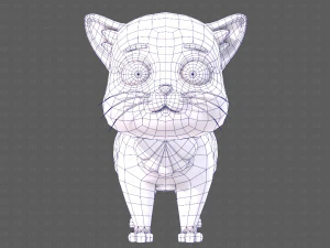 Katzen-Cartoon V05 3D Modell