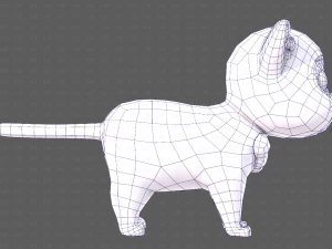Katzen-Cartoon V05 3D Modell
