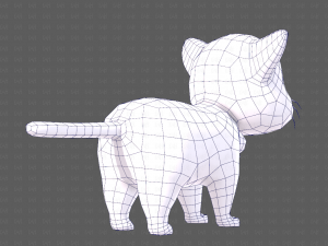 Cat Cartoon V05 3D-Modell