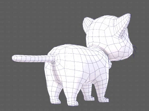 Katzen-Cartoon V05 3D Modell