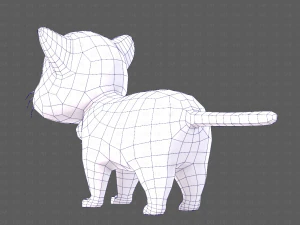 Katzen-Cartoon V05 3D Modell