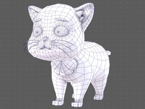 Katzen-Cartoon V05 3D Modell