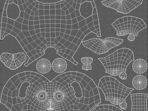 Katzen-Cartoon V05 3D Modell