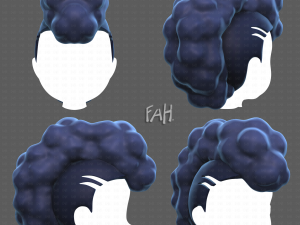 Base Hair for Boy V55 3D 模型