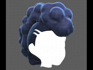 Base Hair for Boy V55 3D Model