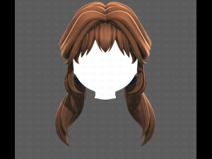 Base Hair for girl V55 Model 3D