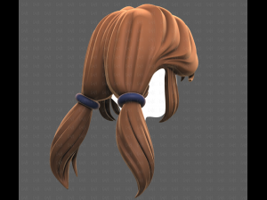 Base Hair for girl V55 Model 3D