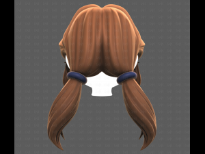 Base Hair for girl V55 Model 3D