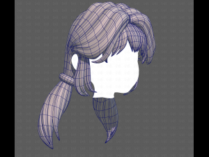 Base Hair for girl V55 Model 3D