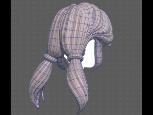 Base Hair for girl V55 Model 3D